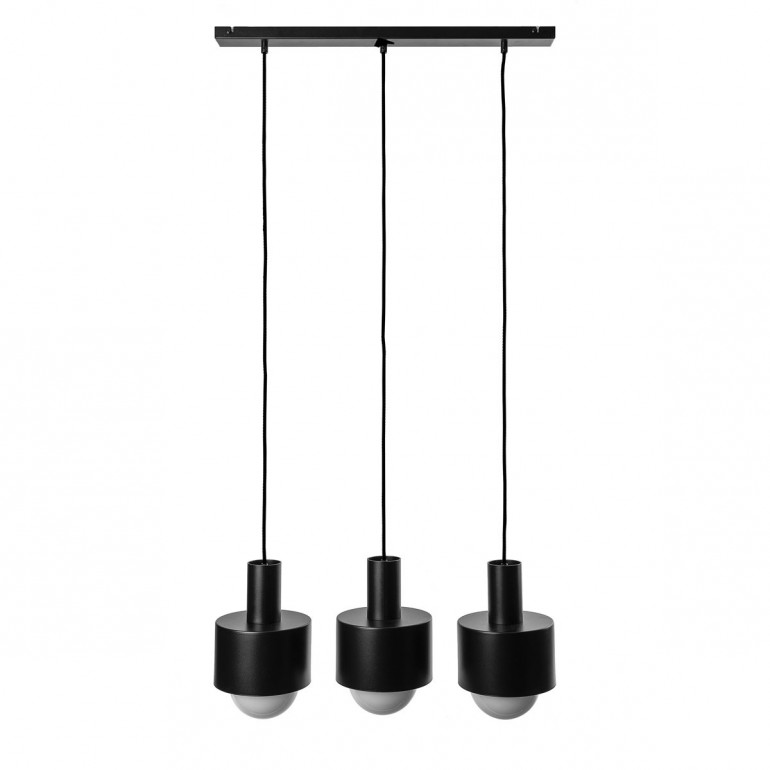 ENKEL 3L czarna sufitowa lampa wisząca
