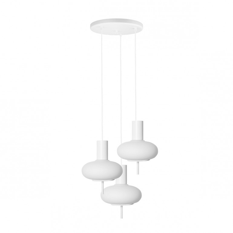 TORNI A 3P biała lampa wisząca / plafon