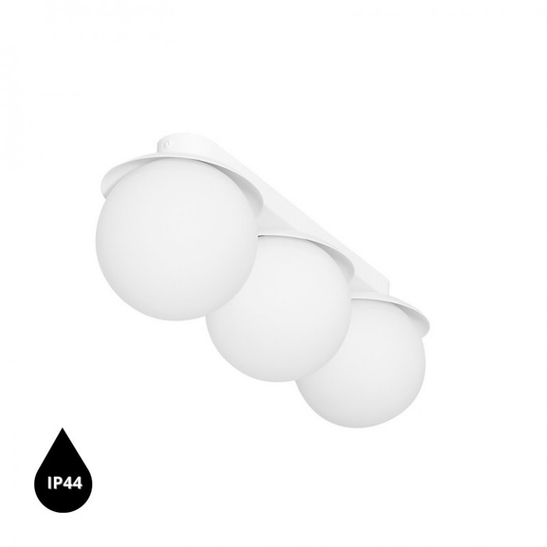 KUUL B biała lampa sufitowa / plafon z podwyższoną szczelnością IP44