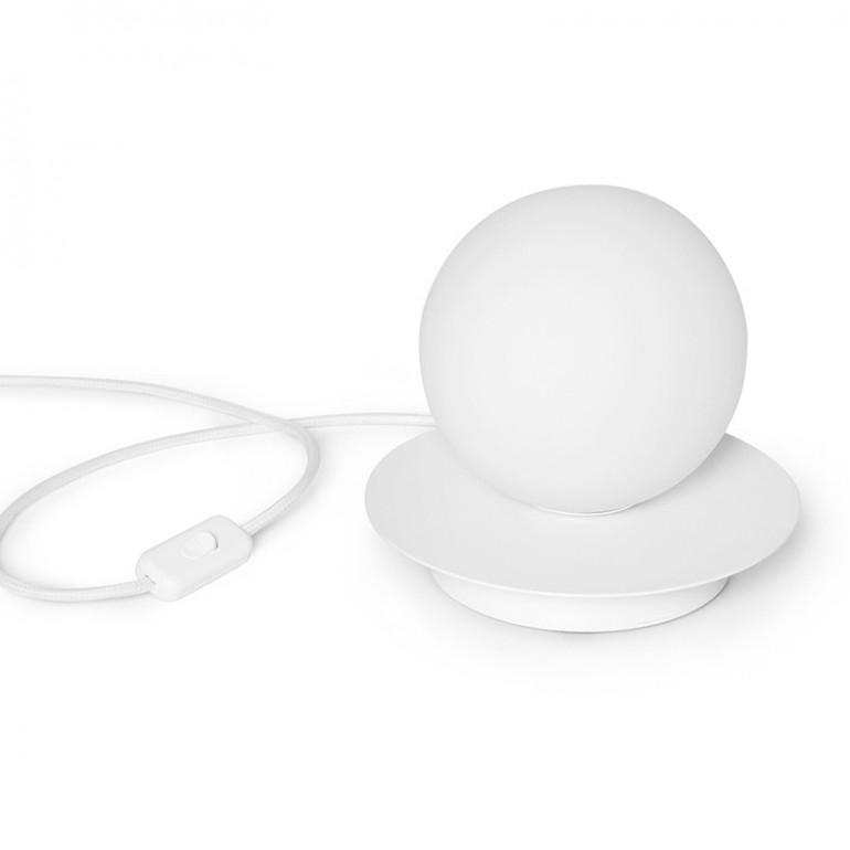 BORRA ST biała lampa stołowa