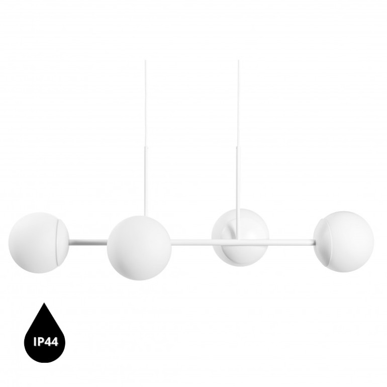 KOP E biała sufitowa lampa wisząca z podwyższoną szczelnością IP44