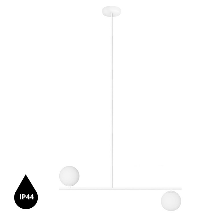 SUGURI C biała lampa sufitowa w rozmiarze XL z podwyższoną szczelnością IP44