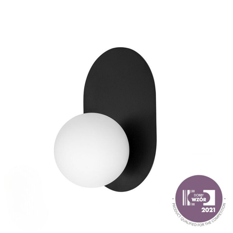 HANEA czarna lampa ścienna / kinkiet