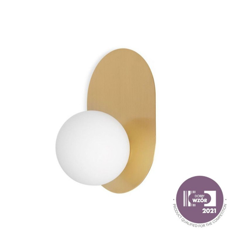 HANEA mosiężna lampa ścienna / kinkiet