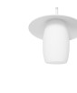 JINGU B biała lampa ścienna / kinkiet