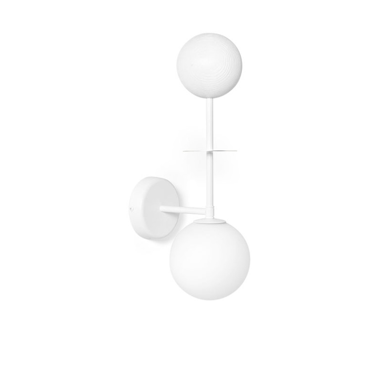 OIO B biała lampa ścienna / kinkiet