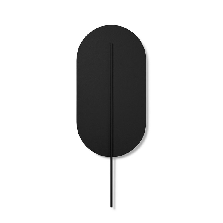 ROKKE czarna lampa ścienna / kinkiet