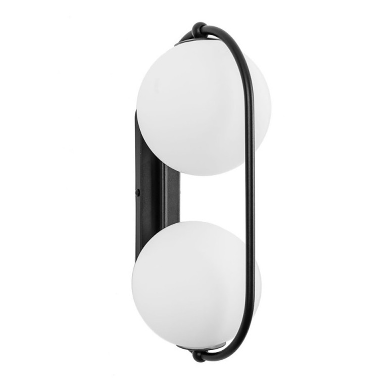 KOBAN E czarna lampa ścienna / kinkiet