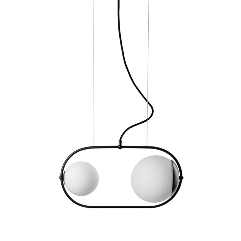 KOBAN A czarna sufitowa lampa wisząca