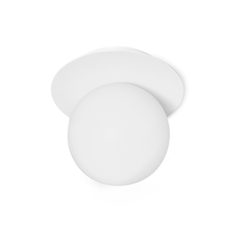 BORRA A Biała Lampa Ścienna / Kinkiet