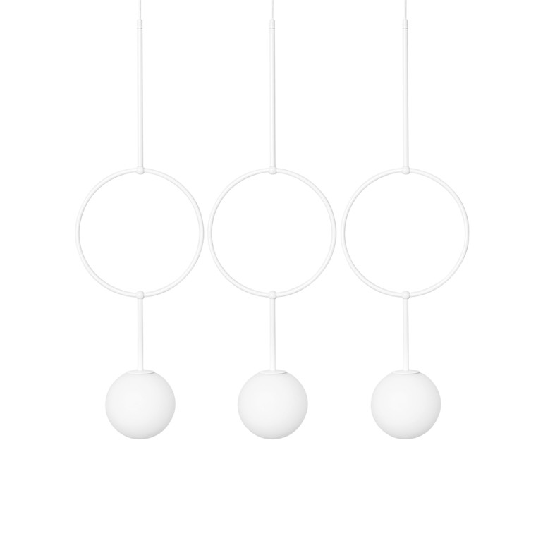 ISUULLA C biała potrójna lampa sufitowa